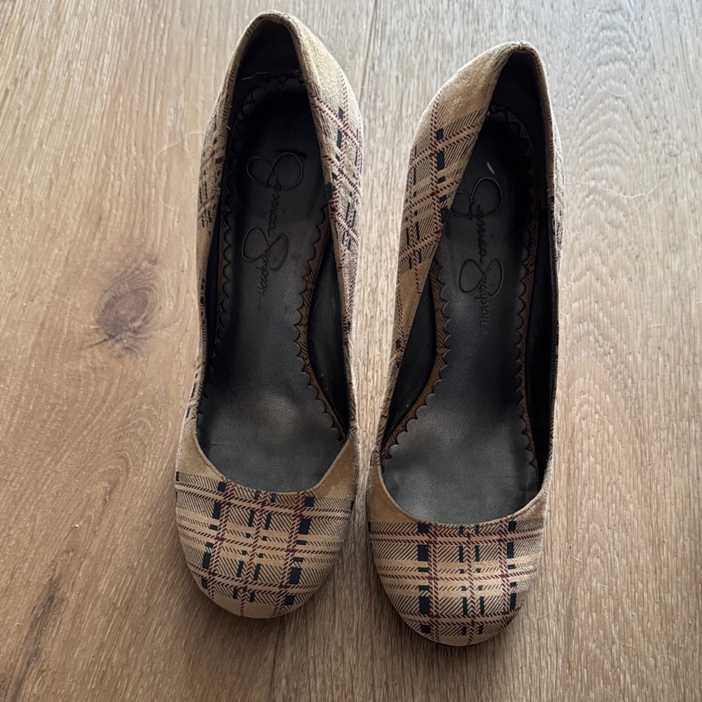 Stylish Plaid Women's Shoes